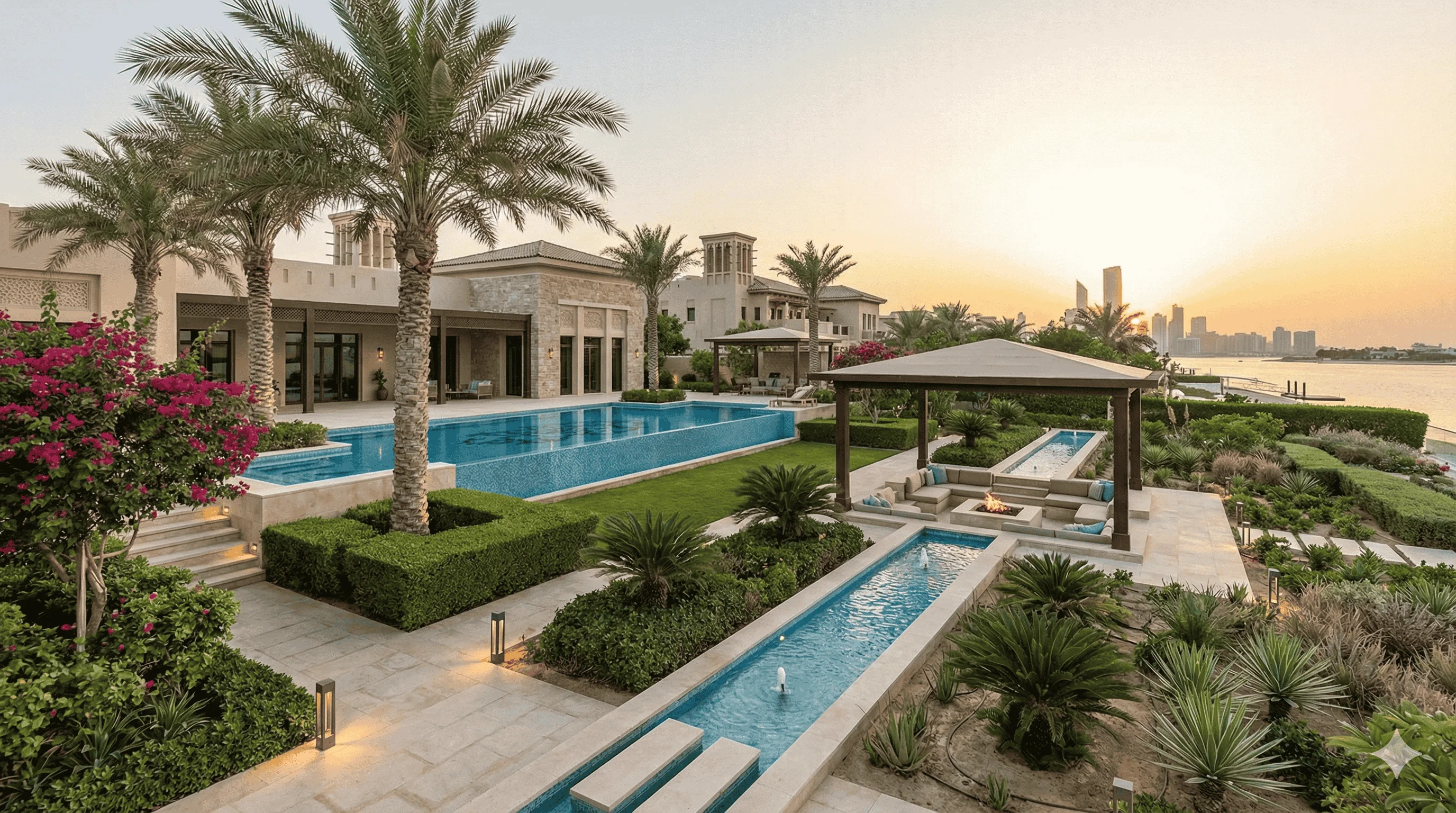 Date Palm trees available at Ixora Gardens UAE landscaping